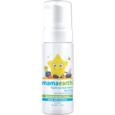 Mamaearth Foaming Face Wash For Kids With Aloe Vera and Coconut For 0 To 10 Years 150ml - Rokomari product
